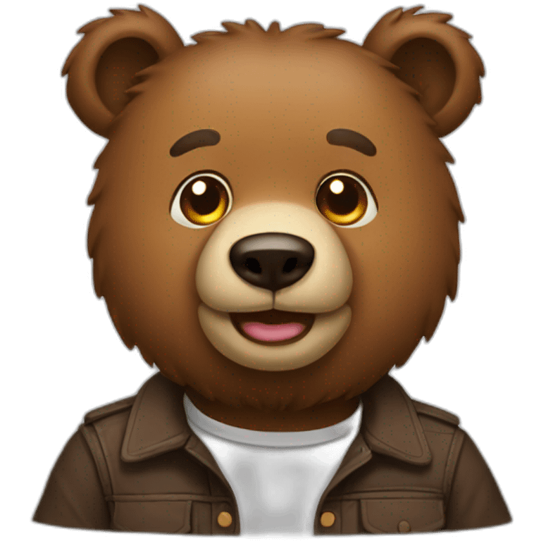 A man bear emoji