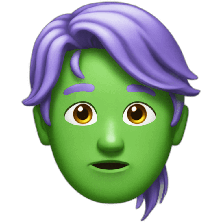 green shit emoji