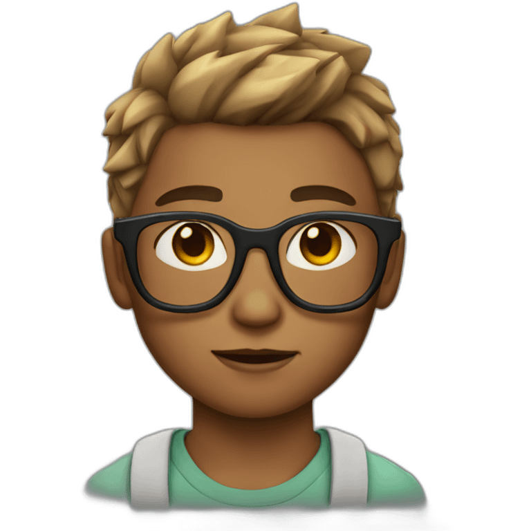 boy with glasses and a lightning bolt scar on his forehead emoji