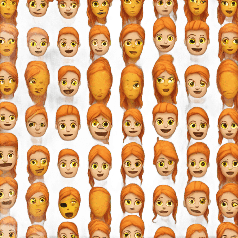 Orange hair princess emoji