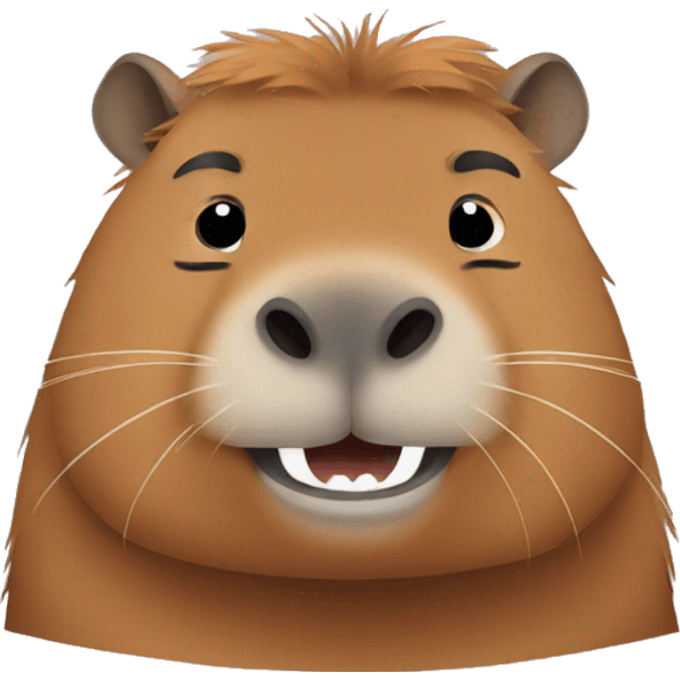 funny capybara emoji