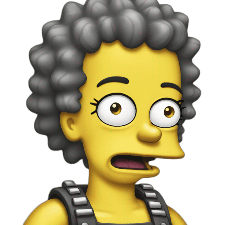 Lisa Simpsons qui est une punk emoji