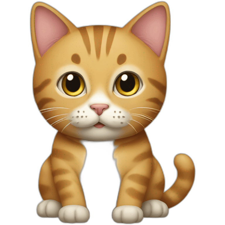 Cat sur un chat emoji