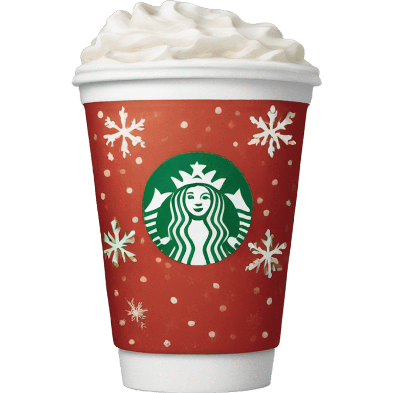 Starbucks holiday cup emoji