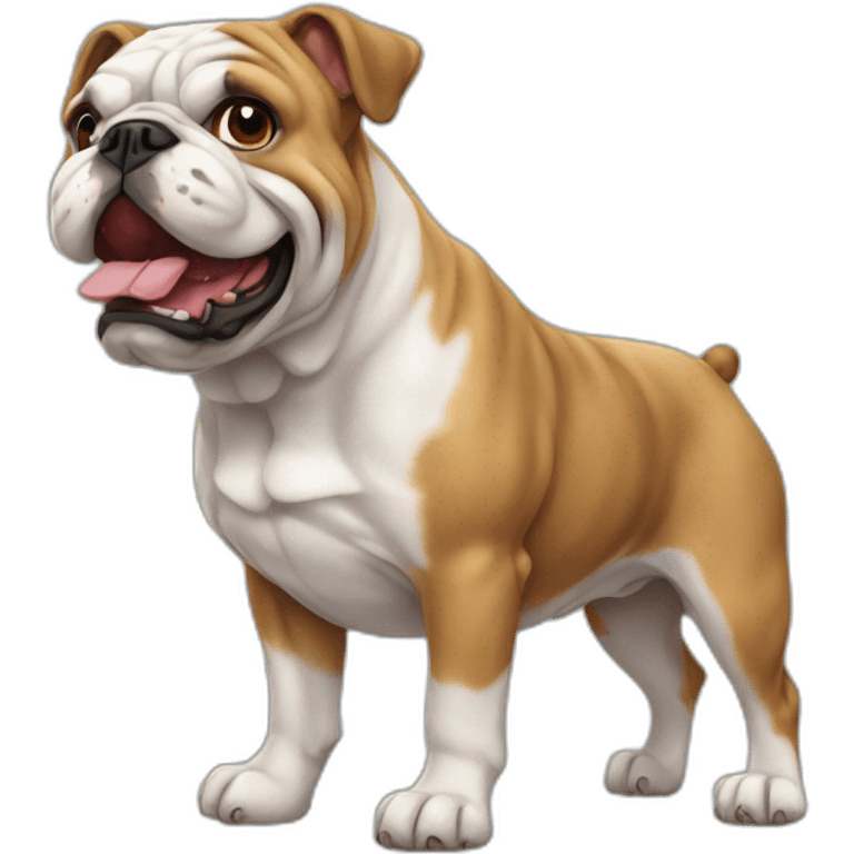 Dog Bulldog full-height emoji