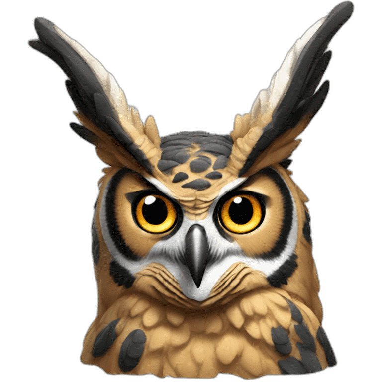 great horned emoji