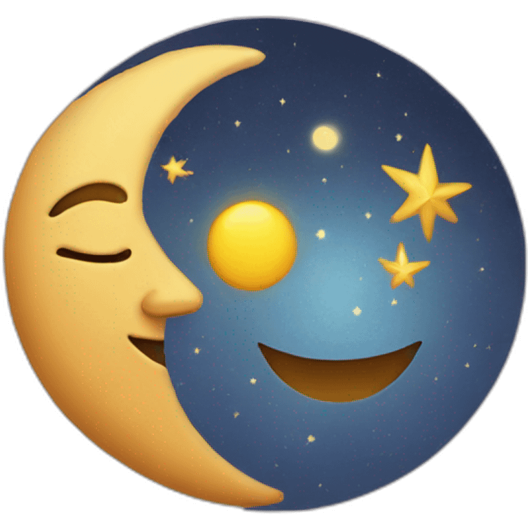 soleil et lune emoji