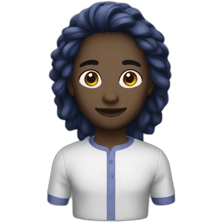 Indigo White emoji