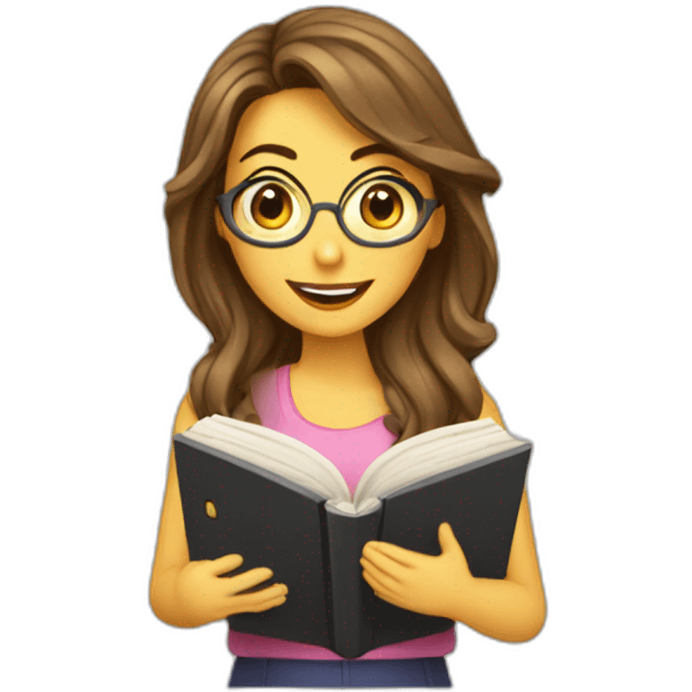 thalia-with-a-book emoji