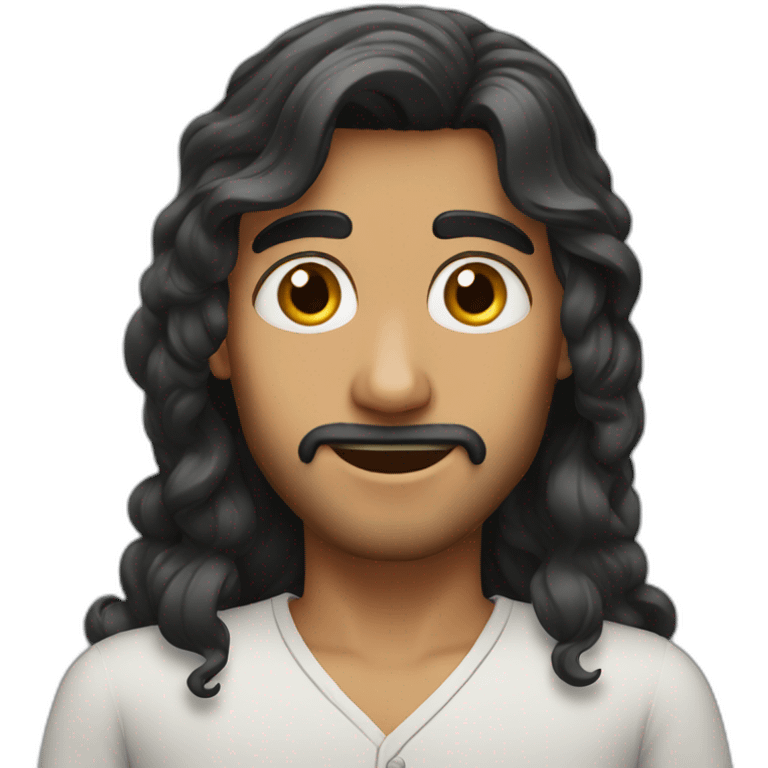 arab long hair boy emoji