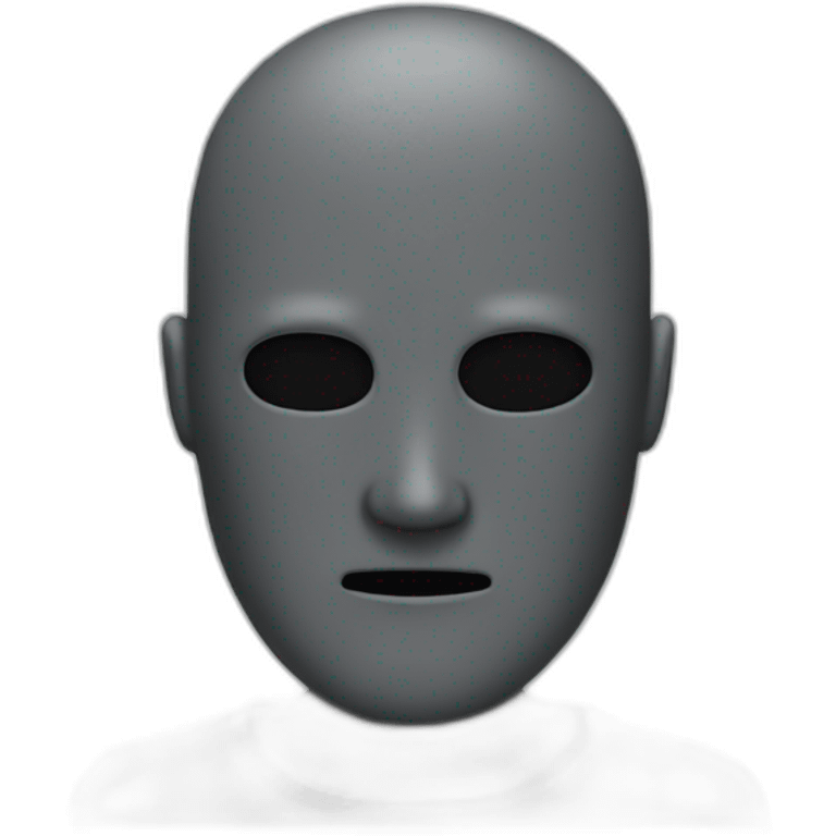 no face man grey skin emoji