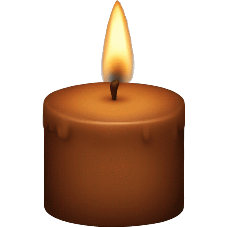 brown candle emoji