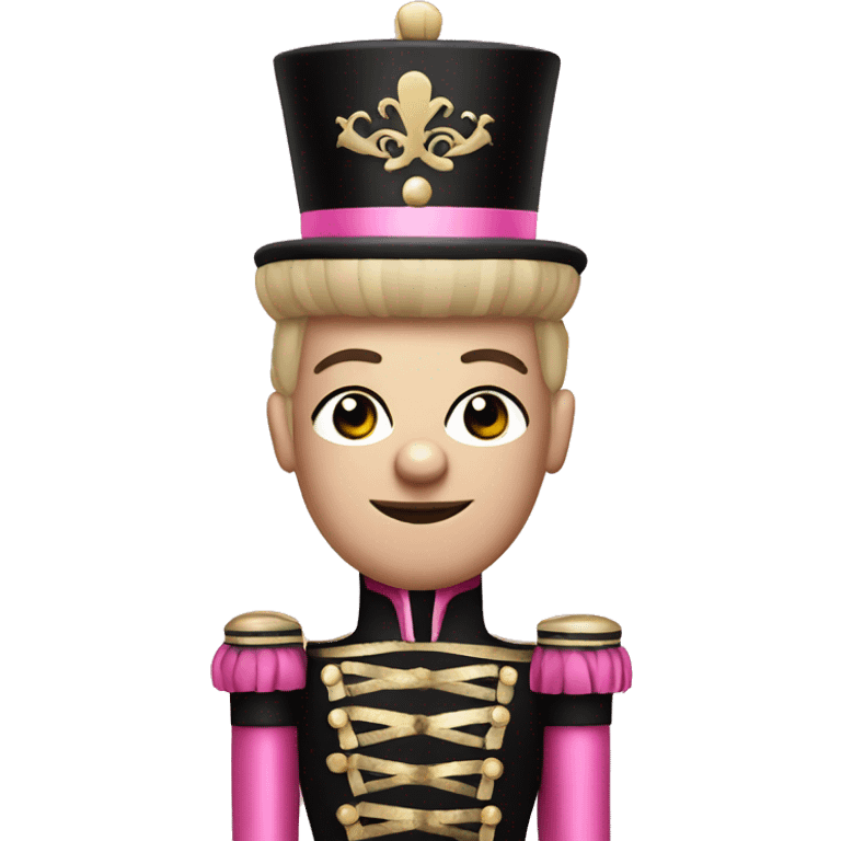  pink and black nutcracker emoji