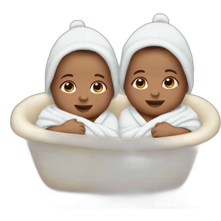 Newborn twins emoji