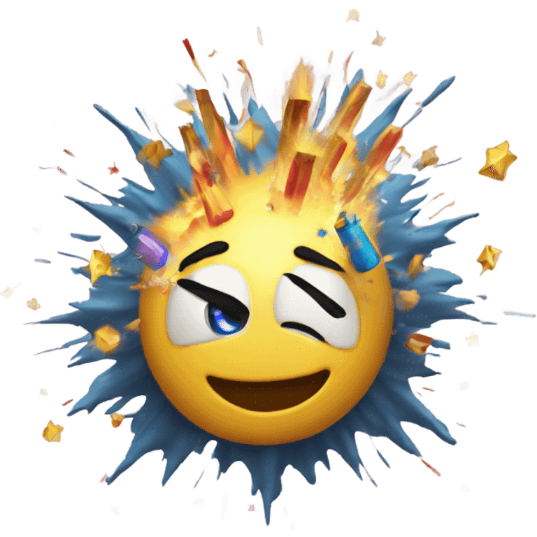 Exploding Happy New Year emoji