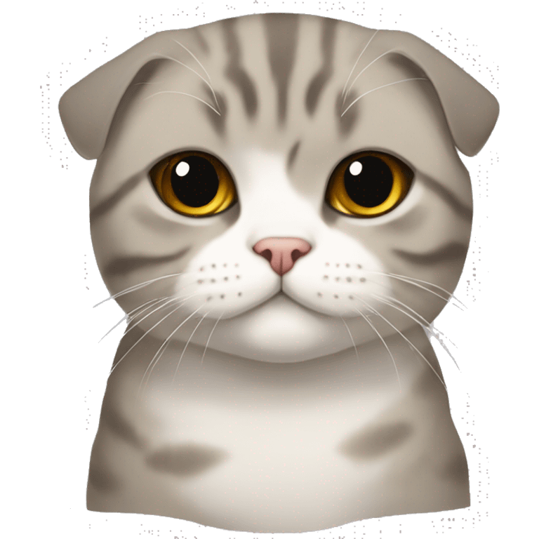 Scottish fold cat emoji