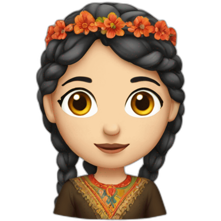 armenian girl with national costume  emoji