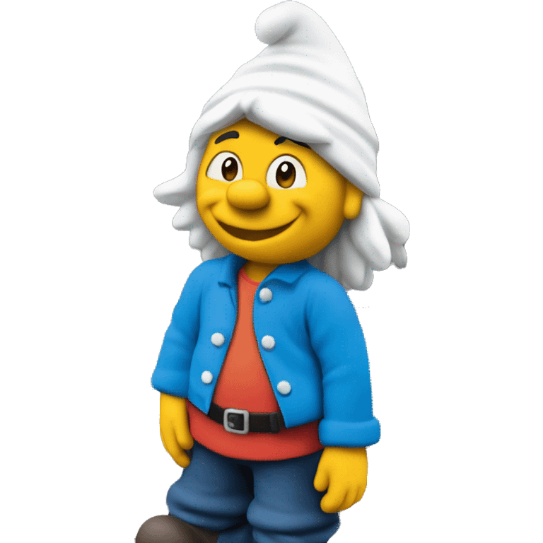 Smurf in Madurodam emoji