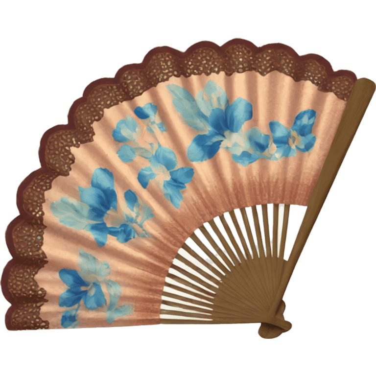 Hand fan emoji