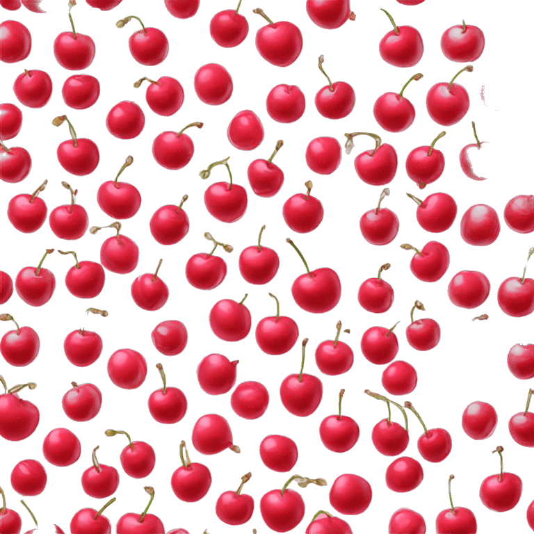 Pink cherries emoji