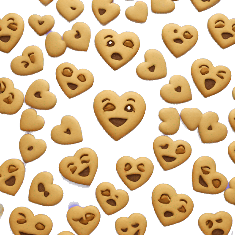 heart cookies emoji