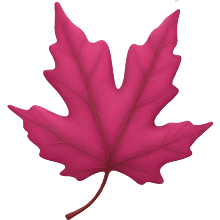 Pink Fall leaf  emoji