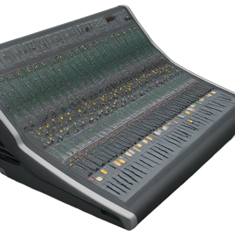 Audio mixing console emoji