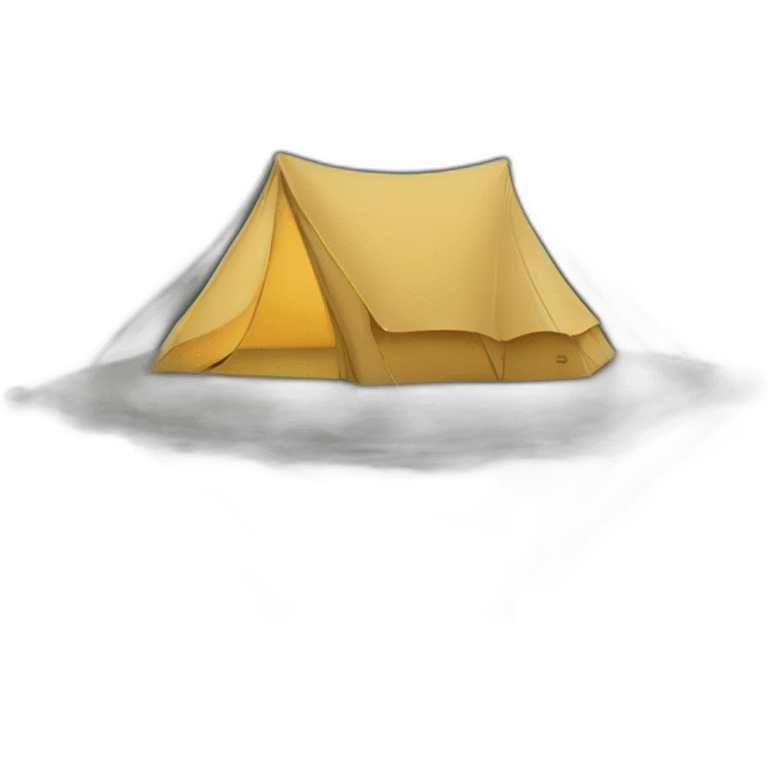 Tent by lake emoji