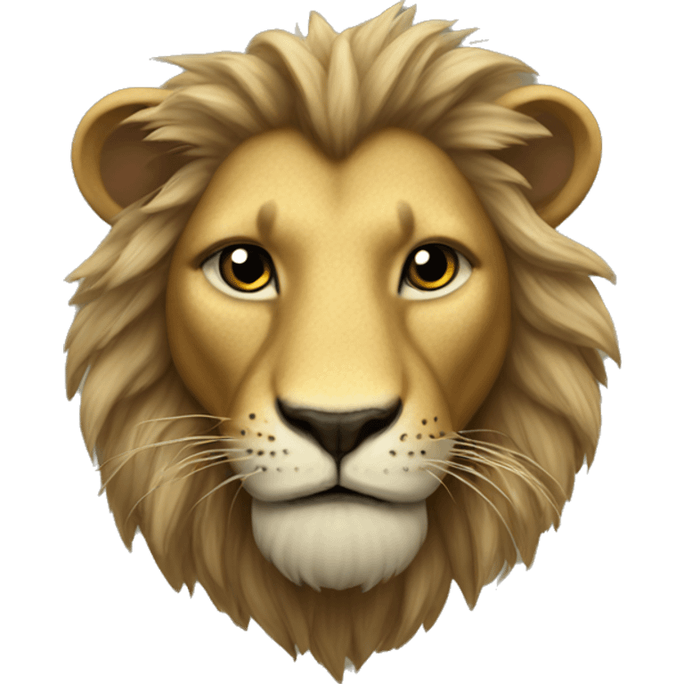 Lion mixed with lizard  emoji