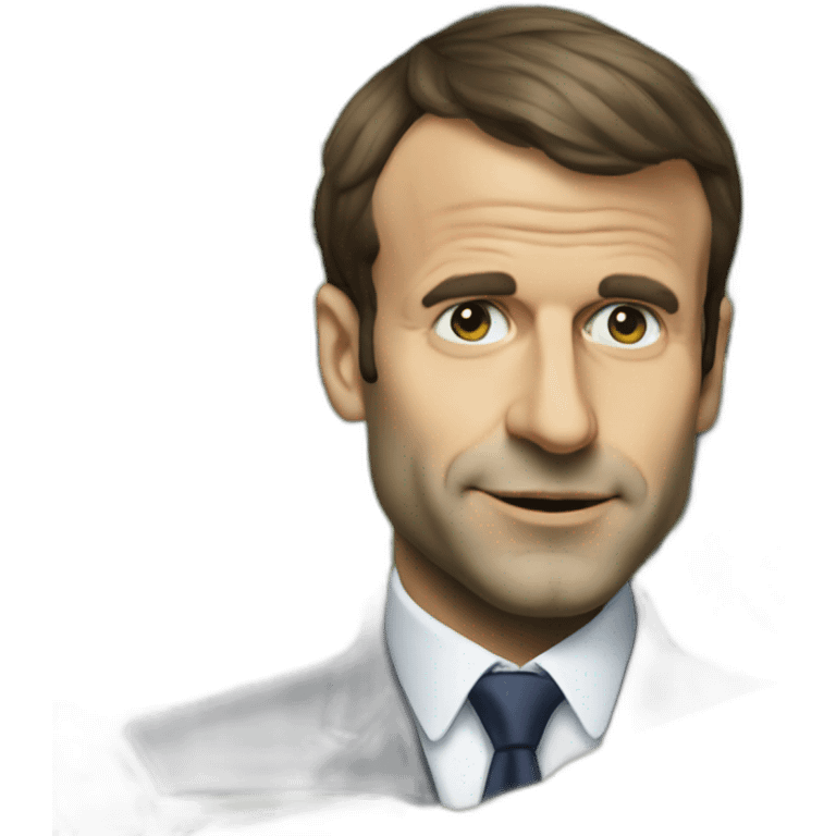 Emanuel macron with money emoji