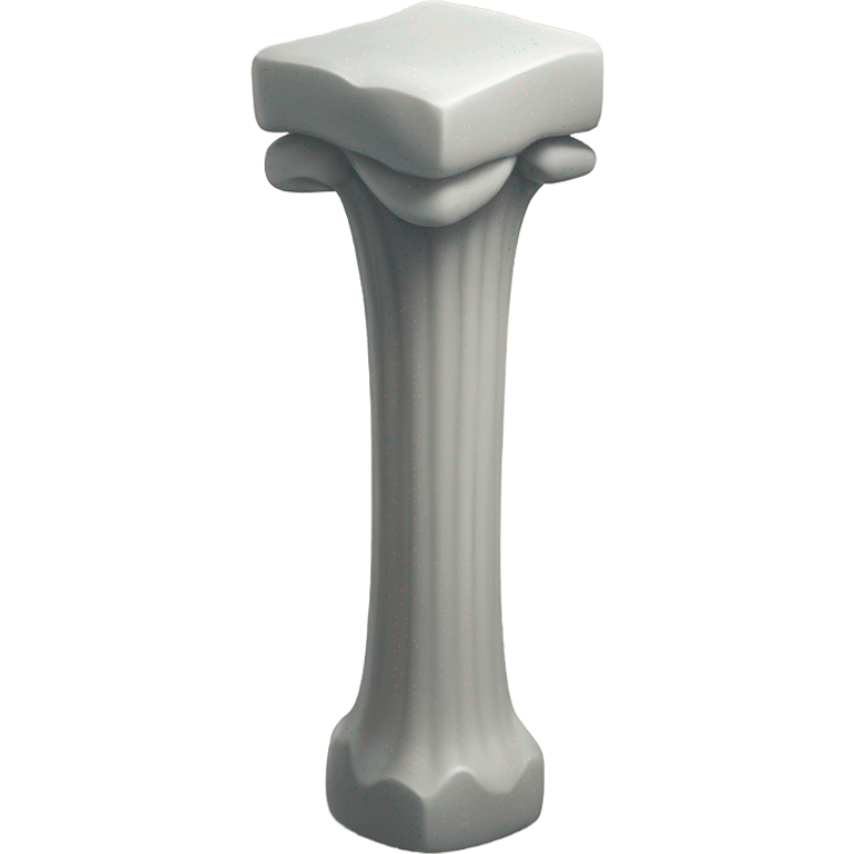 A pillar with teeth all over it  emoji