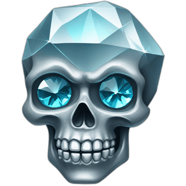 Diamond skull emoji