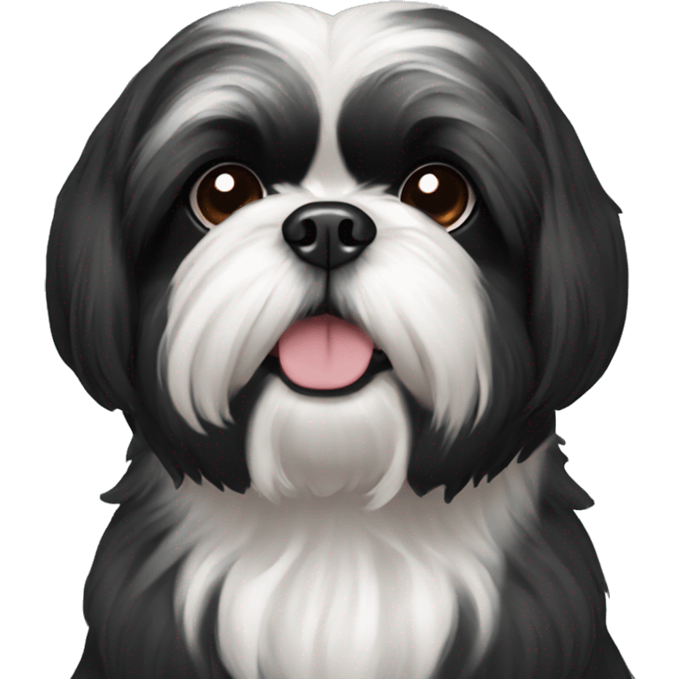 Black shih tzu  emoji