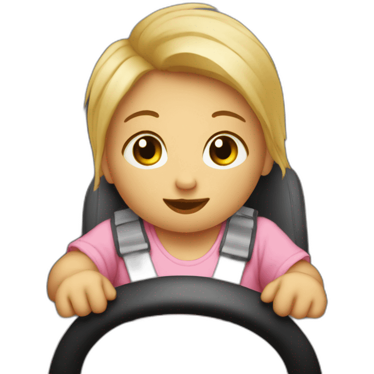 Bébé dans une voiture emoji