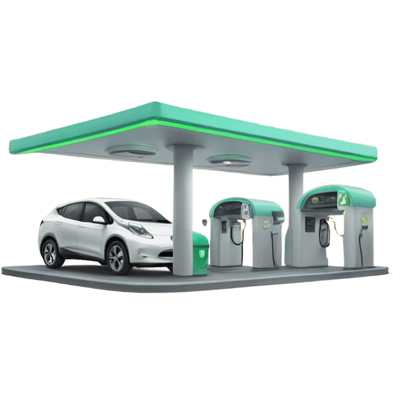 electric car station emoji