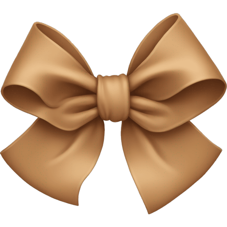 Light Brown bow  emoji