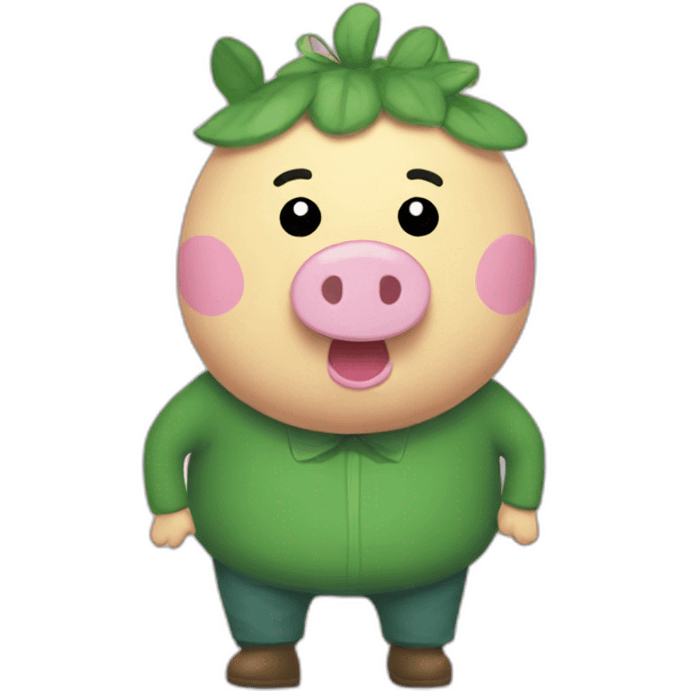 peppa verde emoji