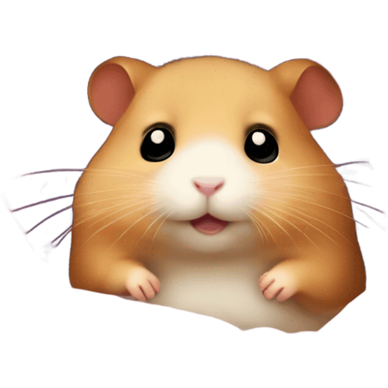 Small Hamster inside a blanket  emoji