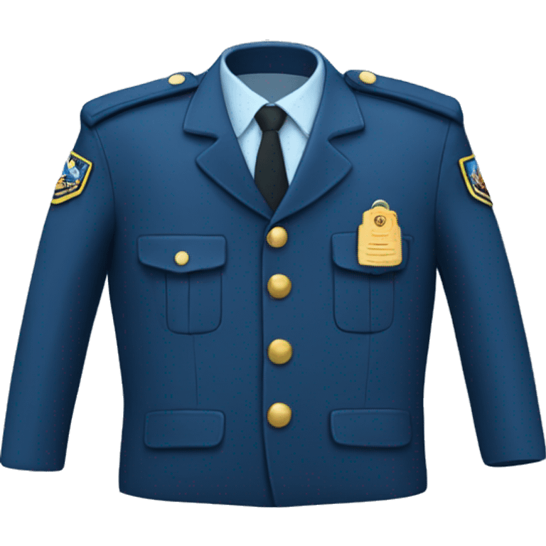 Blue Officer suit jacket emoji