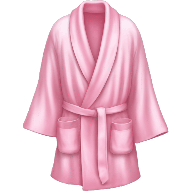 Light pink silk slippers and robe emoji