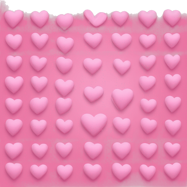 Pink hearts and pink Netflix  emoji