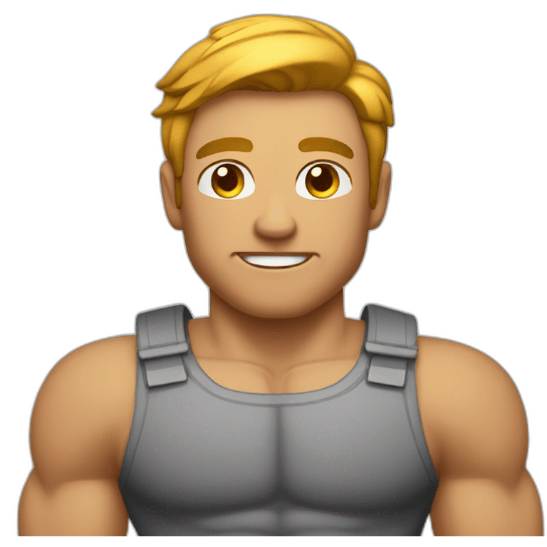 homme musclé emoji