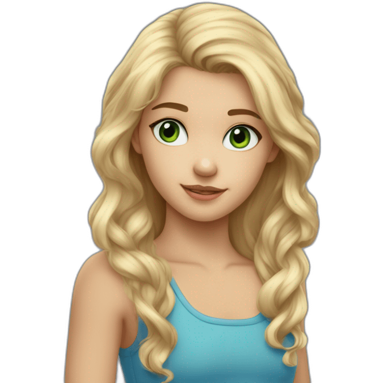 garcon grand blond aux yeux bleus câlin fille petite yeux verts cheveux blonds emoji