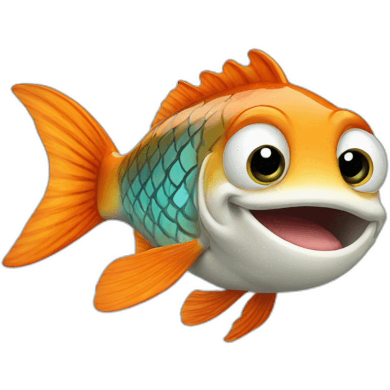 A fish saying "ok" emoji