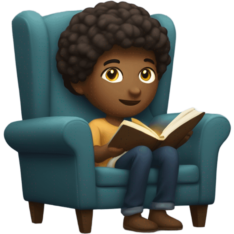 Cozy reading a book  emoji