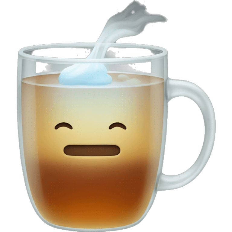 Hot tea in glass emoji