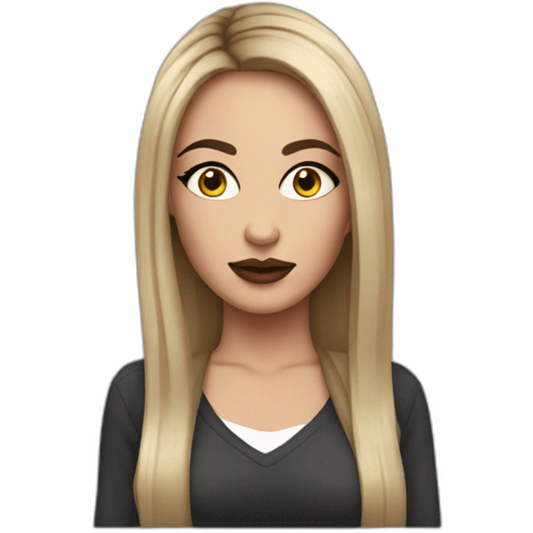 British chav female with loads of makeup emoji