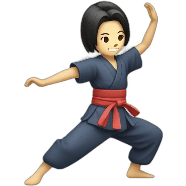 Create a dancing Japanese character emoji