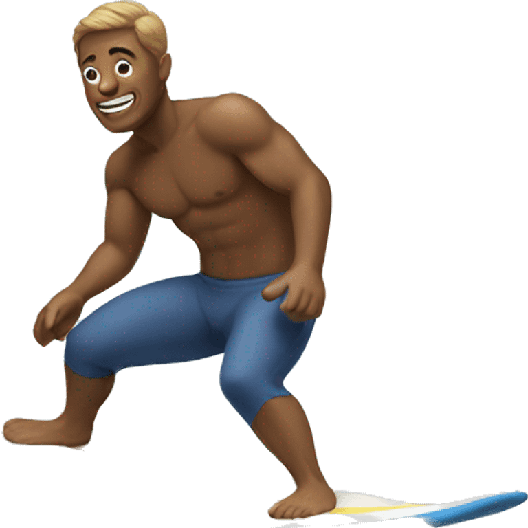 A man surfing emoji