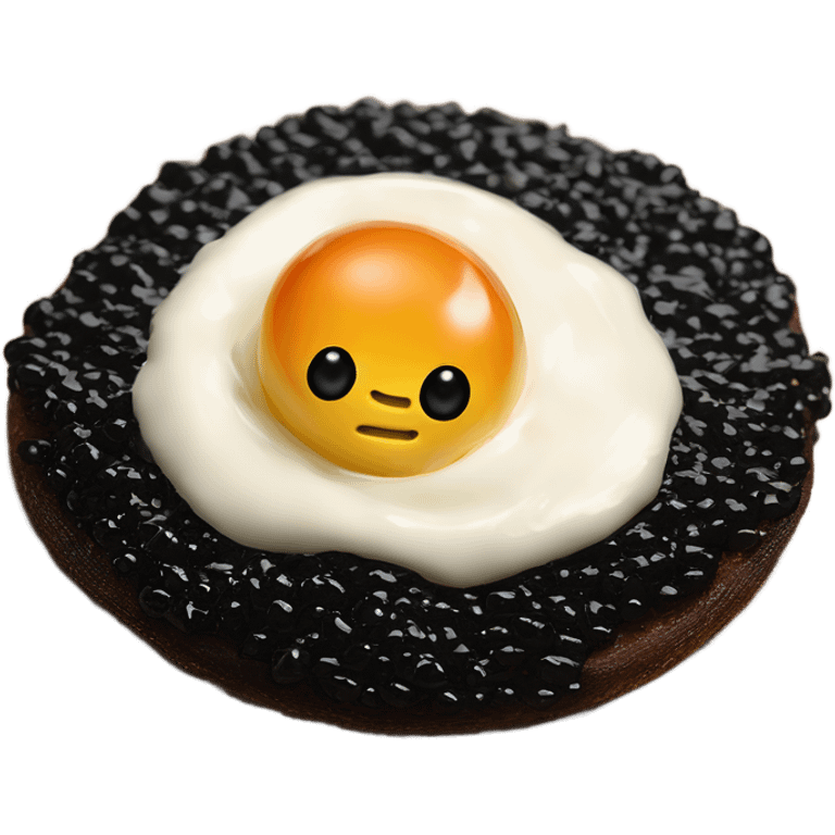 caviar with crème fraiche on blini  emoji